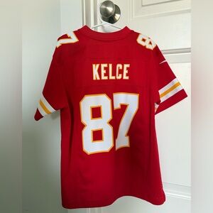 Youth Kansas City Chiefs Travis Kelce Nike Red Game Jersey